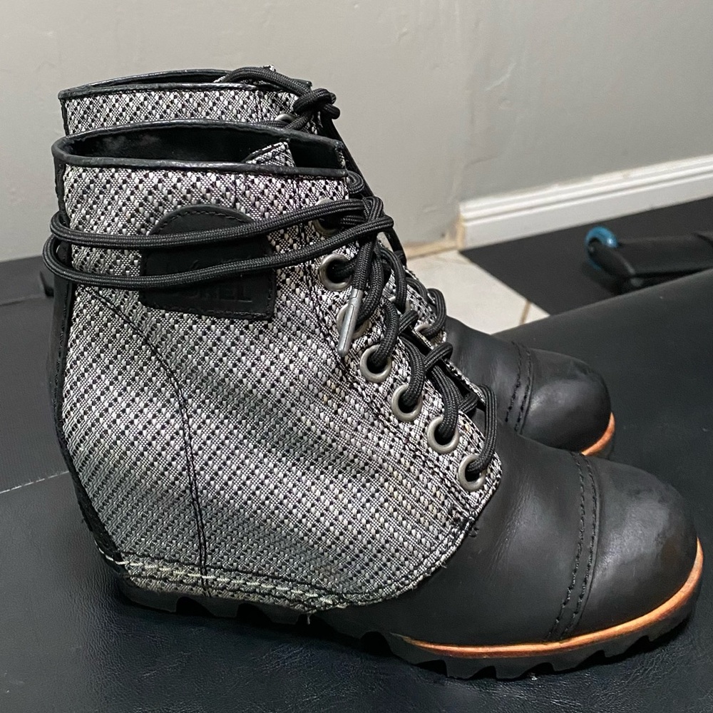 SOREL 1964 Premium Canvas' Waterproof Wedge Bootie - Picture 7 of 10
